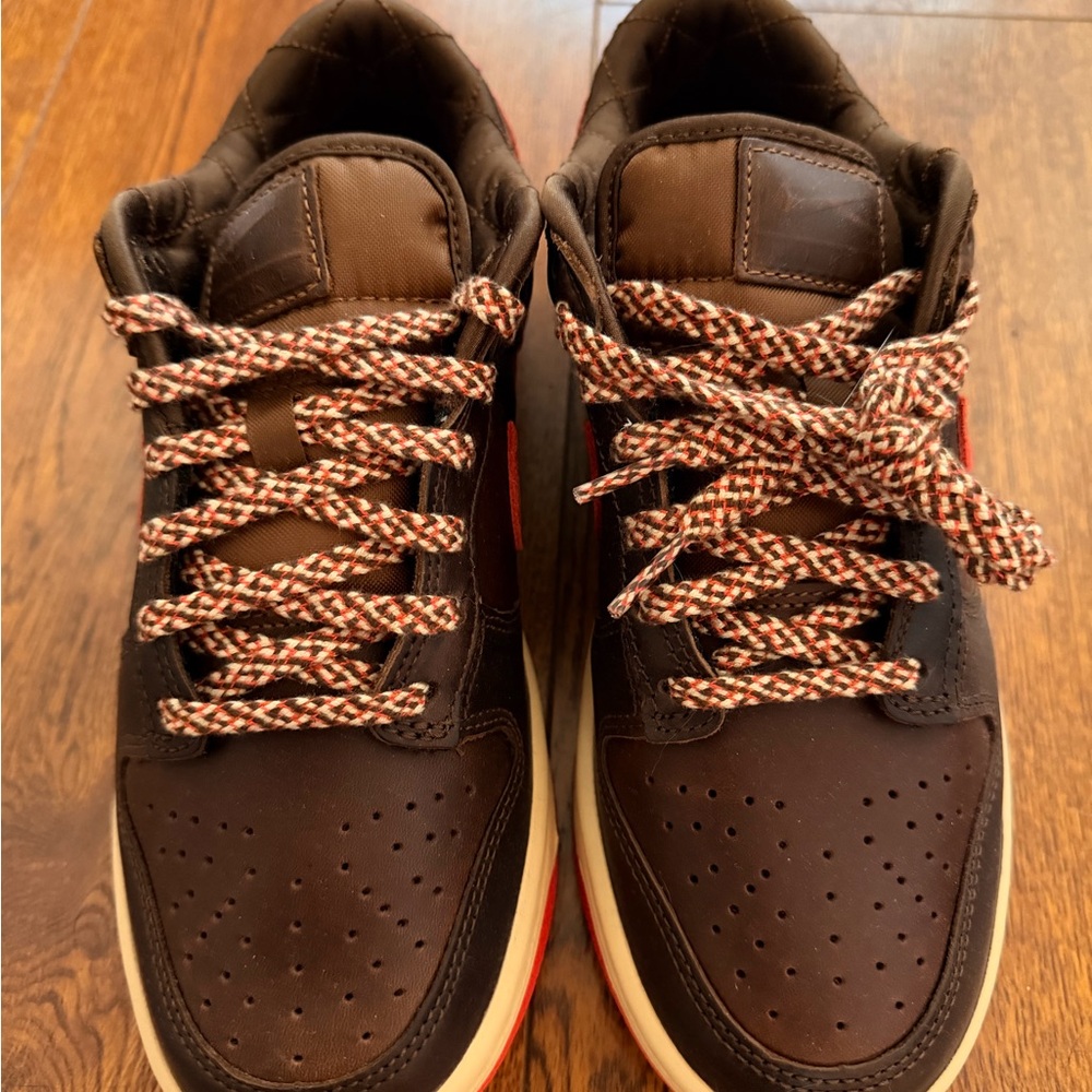 Nike Men's Brown and Red Athletic Shoes
